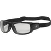 Edge Eyewear Caraz Conversion Kit Black Frame & Strap Safety Glasses with Clear Vapor Shield Lenses