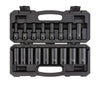 Tekton 1/2 Inch Drive Deep 6-Point Impact Socket Set with Case