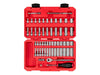 Tekton 1/4 Inch Drive 6-Point Socket and Ratchet Set with Case (56-Piece)