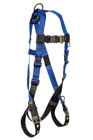 Fall Tech Contractor 1D Standard Non-belted Full Body Harness, Tongue Buckle Leg Adjustment