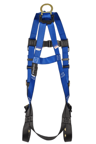 Fall Tech Contractor 1D Standard Non-belted Full Body Harness, Tongue Buckle Leg Adjustment