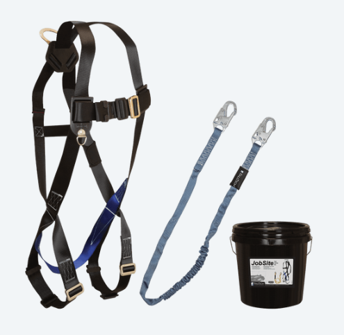 Fall Tech Harness and Lanyard 2-pc Mini Bucket Kit (7007, 8259, 1 Gallon Bucket)
