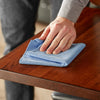 Lavex 16 x 16 Blue Microfiber General Purpose Cloth