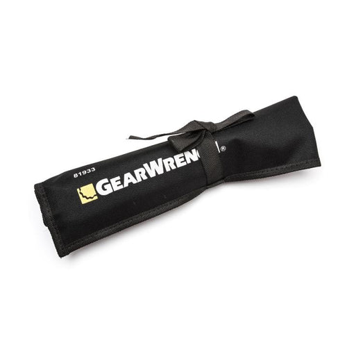 GearWrench 7 Piece 12 Point Long Pattern Combination SAE Wrench Set with Tool Roll