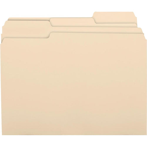 Business Source Letter 1 In. Manila File Folder (100-Pack)
